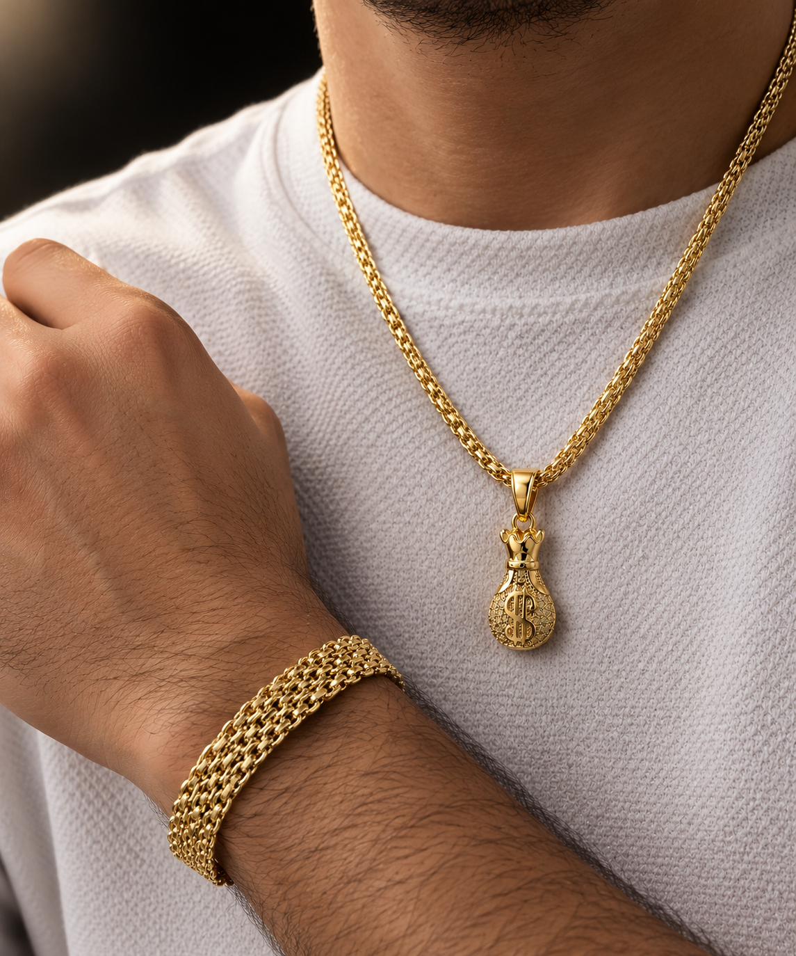 Conjunto para Hombre en Laminado 18K
