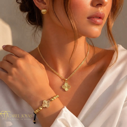 Juego De Dama- Oro laminado 18K